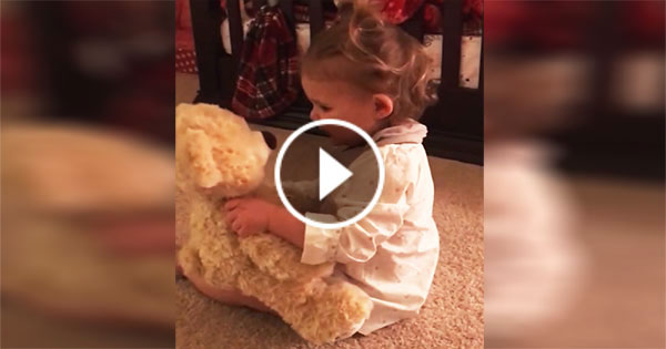 Soldier Sent A Teddy Bear To His Daughter, Then She Has The Most Heartrending Reaction Ever